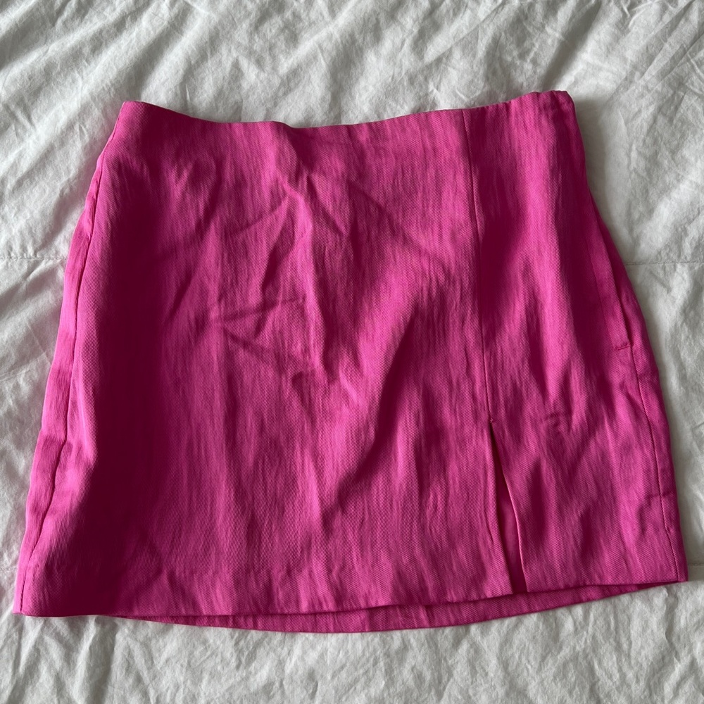 Pink mini skirt from H&M